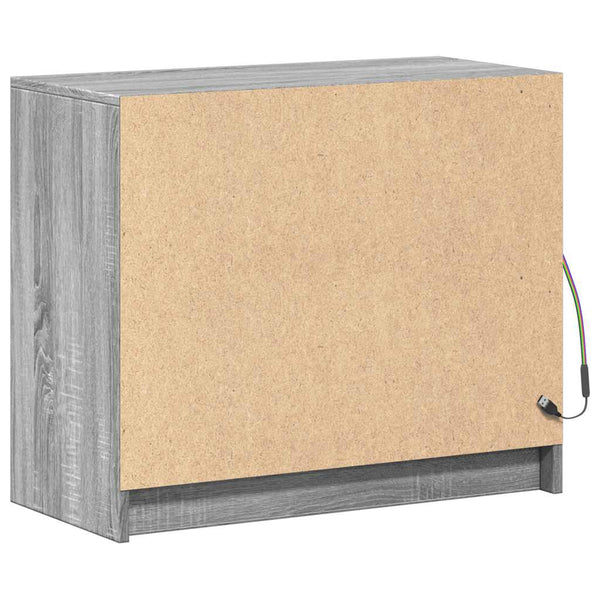 LED Sideboard Grau Sonoma 72x61 cm