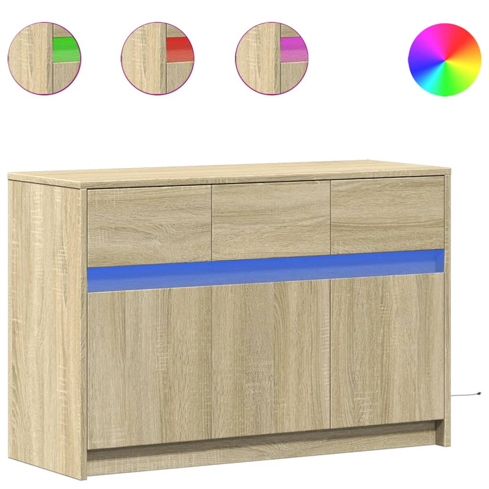 TV-Schrank Sonoma Eiche mit LED
