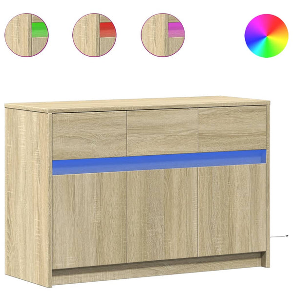 TV-Schrank Sonoma Eiche mit LED