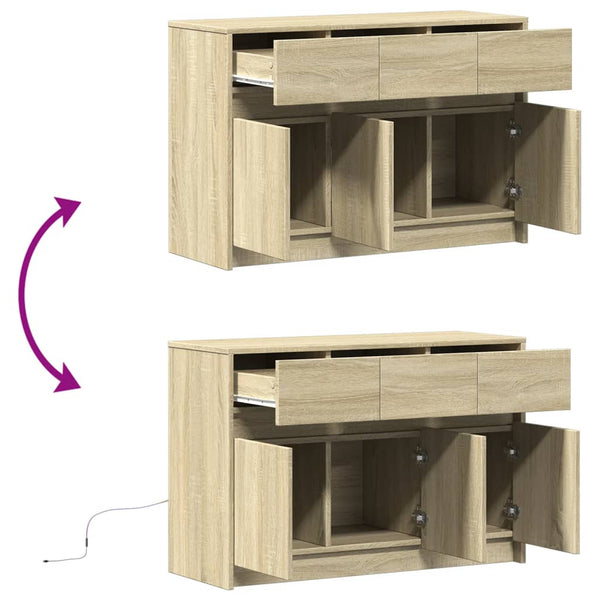TV-Schrank Sonoma Eiche mit LED