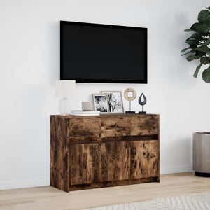 TV-Schrank Räuchereiche mit LED