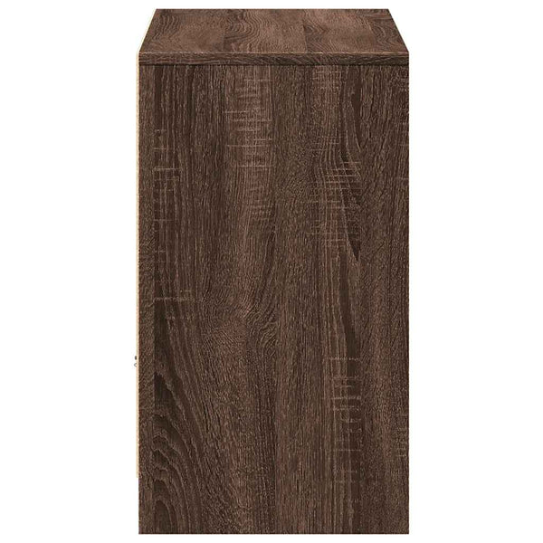 TV-Schrank Braun Eiche mit LED