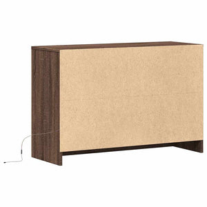 TV-Schrank Braun Eiche mit LED