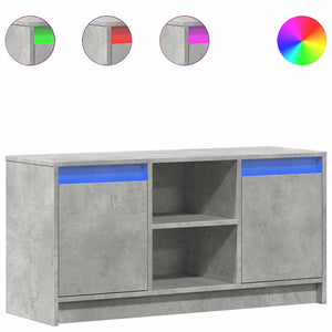 TV-Schrank Betongrau mit LED 100cm