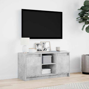 TV-Schrank Betongrau mit LED 100cm