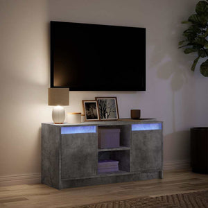 TV-Schrank Betongrau mit LED 100cm