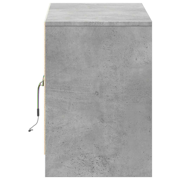 TV-Schrank Betongrau mit LED 100cm