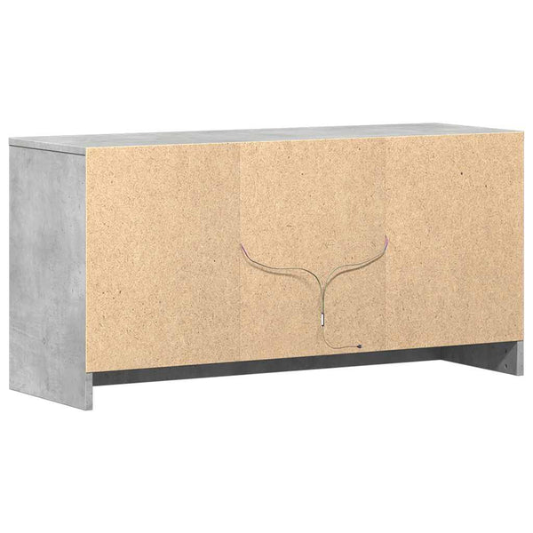 TV-Schrank Betongrau mit LED 100cm