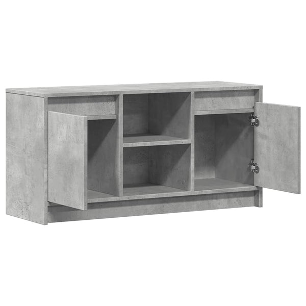 TV-Schrank Betongrau mit LED 100cm
