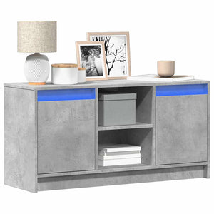 TV-Schrank Betongrau mit LED 100cm