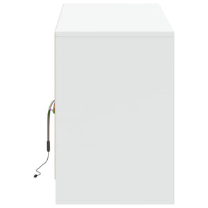TV-Schrank Weiß mit LED-Beleuchtung