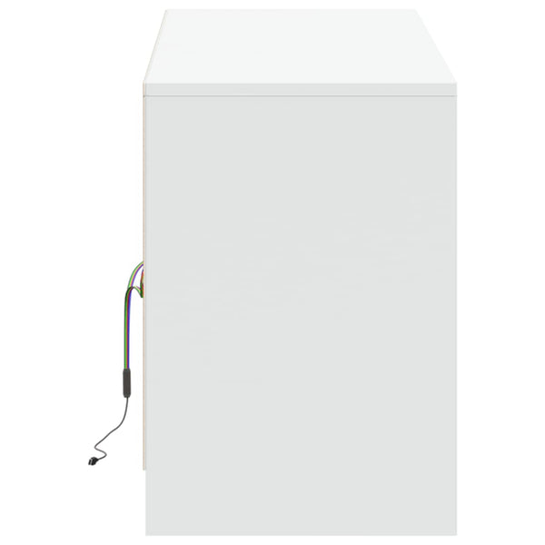 TV-Schrank Weiß mit LED-Beleuchtung
