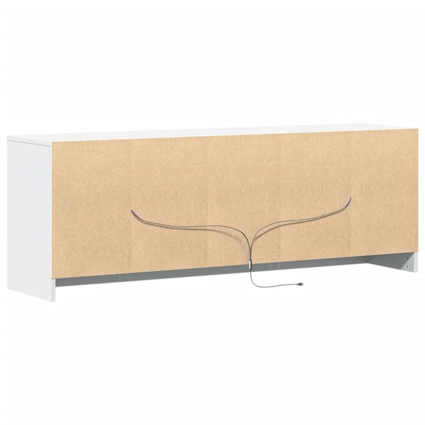 TV-Schrank Weiß mit LED-Beleuchtung