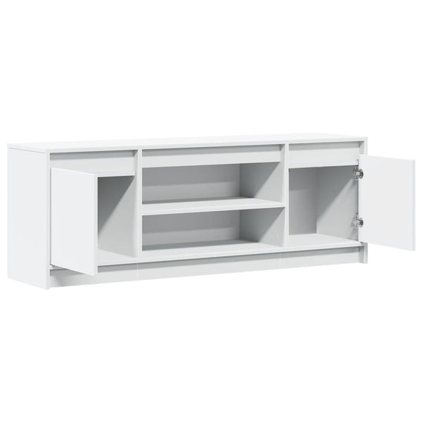 TV-Schrank Weiß mit LED-Beleuchtung