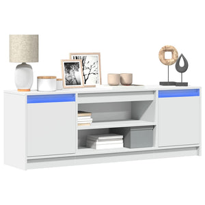 TV-Schrank Weiß mit LED-Beleuchtung