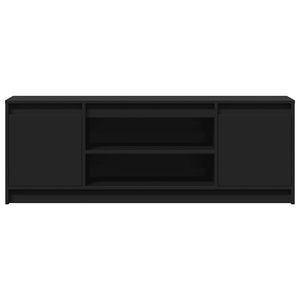 TV-Schrank Schwarz mit LED-Beleuchtung