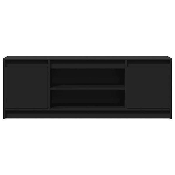 TV-Schrank Schwarz mit LED-Beleuchtung