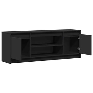 TV-Schrank Schwarz mit LED-Beleuchtung