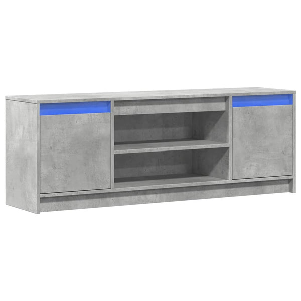 TV-Schrank Betongrau mit LED