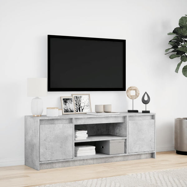 TV-Schrank Betongrau mit LED