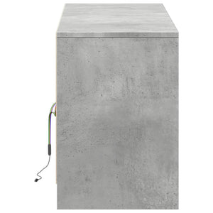 TV-Schrank Betongrau mit LED