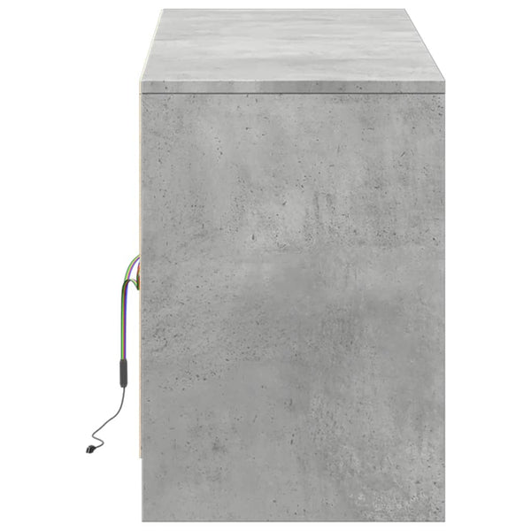 TV-Schrank Betongrau mit LED