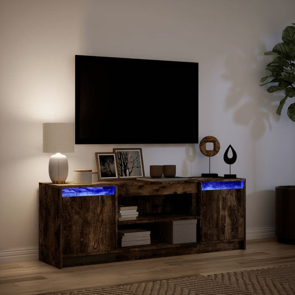 TV-Schrank Räuchereiche mit LED 139,5cm