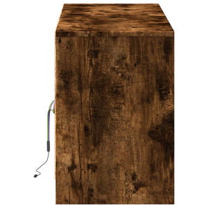 TV-Schrank Räuchereiche mit LED 139,5cm