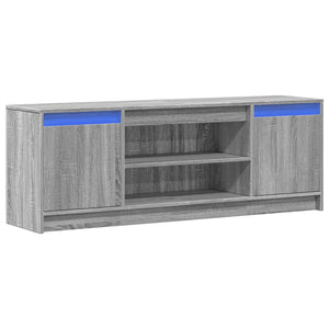 TV-Schrank mit LED Grau Sonoma 139,5 cm