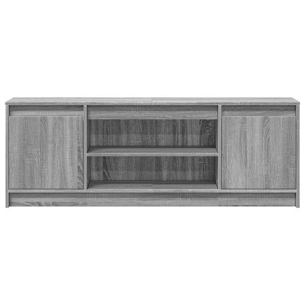 TV-Schrank mit LED Grau Sonoma 139,5 cm