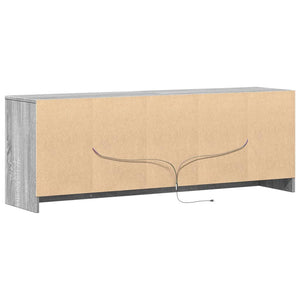 TV-Schrank mit LED Grau Sonoma 139,5 cm