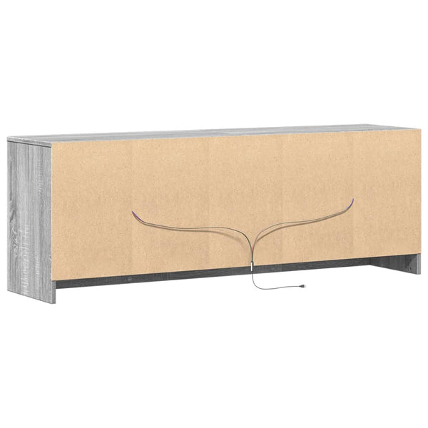 TV-Schrank mit LED Grau Sonoma 139,5 cm