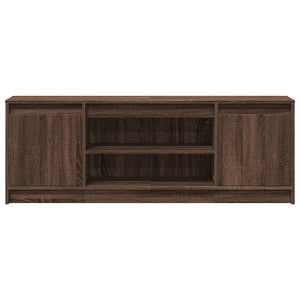 TV-Schrank mit LED Braun Eichen-Optik