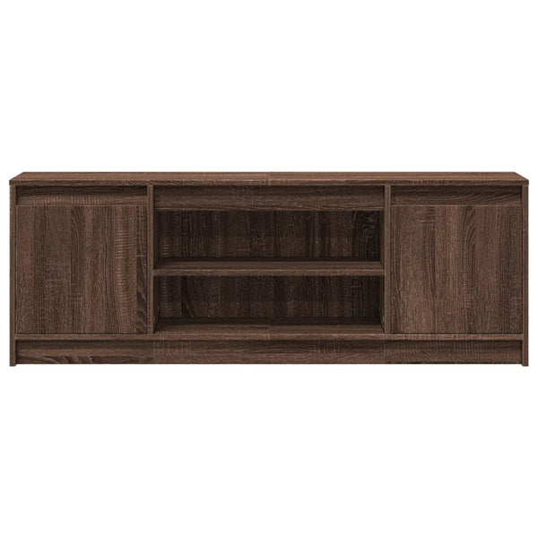 TV-Schrank mit LED Braun Eichen-Optik