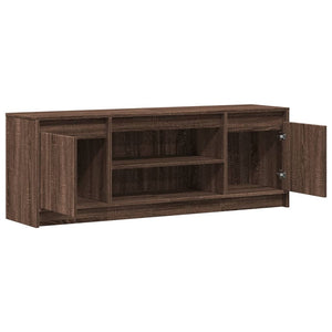 TV-Schrank mit LED Braun Eichen-Optik