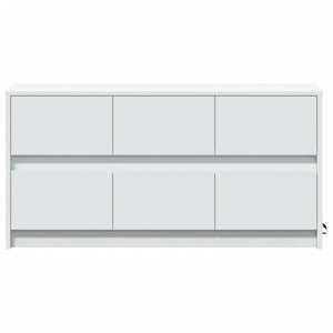 Weißer TV-Schrank mit LED-Beleuchtung 100 cm