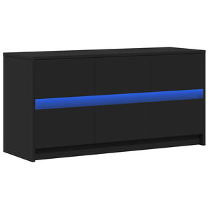 TV-Schrank Schwarz mit LED 100cm