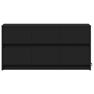 TV-Schrank Schwarz mit LED 100cm