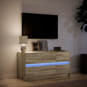 TV-Schrank Sonoma Eiche mit LED 100cm