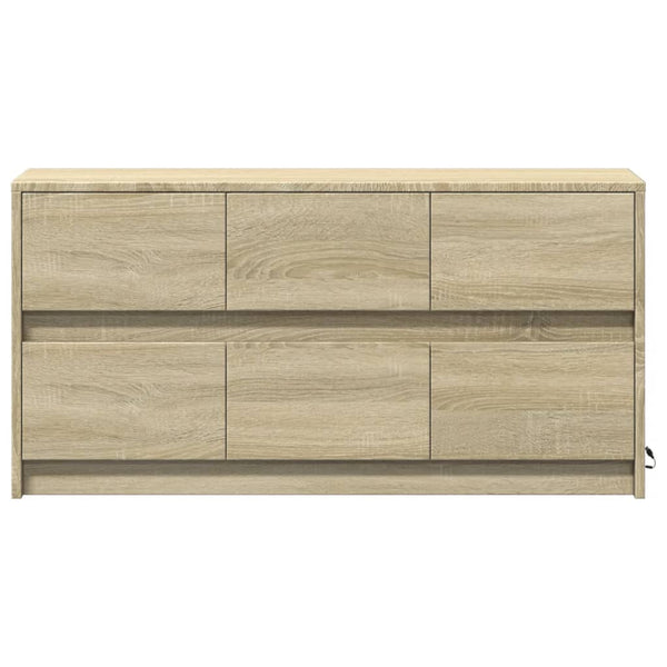 TV-Schrank Sonoma Eiche mit LED 100cm