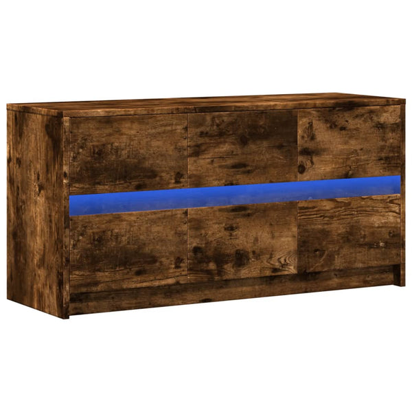 TV-Schrank Räuchereiche mit LED 100cm