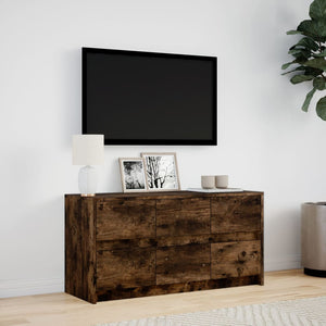 TV-Schrank Räuchereiche mit LED 100cm