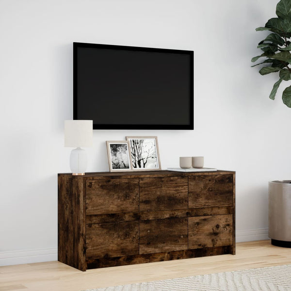 TV-Schrank Räuchereiche mit LED 100cm