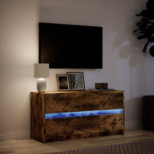 TV-Schrank Räuchereiche mit LED 100cm