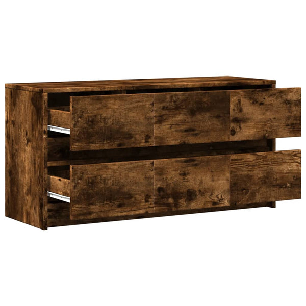 TV-Schrank Räuchereiche mit LED 100cm
