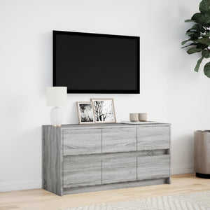 TV-Schrank mit LED Grau Sonoma 100 cm