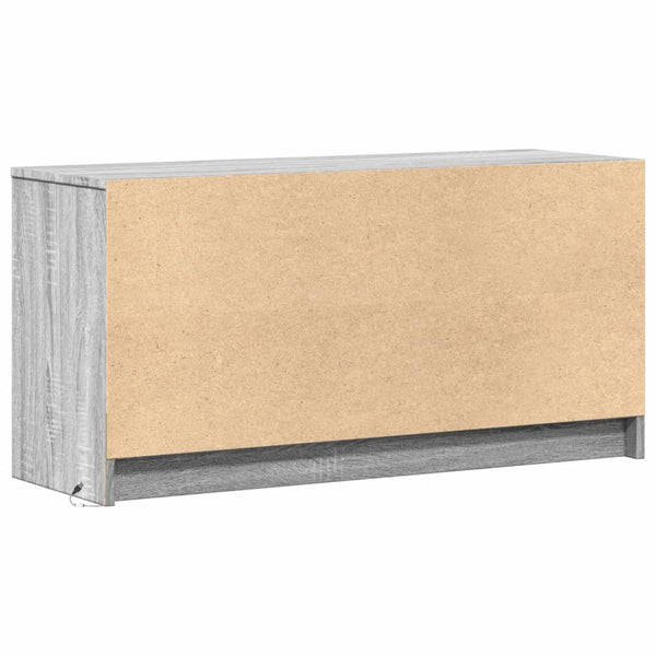 TV-Schrank mit LED Grau Sonoma 100 cm