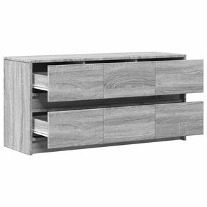 TV-Schrank mit LED Grau Sonoma 100 cm