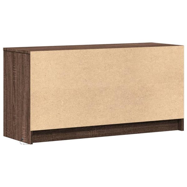TV-Schrank Braun Eichen-Optik mit LED