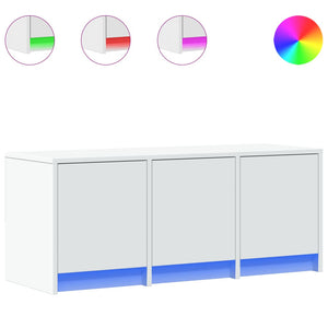 TV-Schrank Weiß mit LED 97cm
